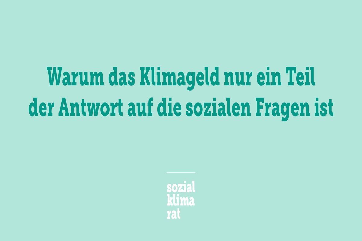 Einordnung der Debatte zum Klimageld