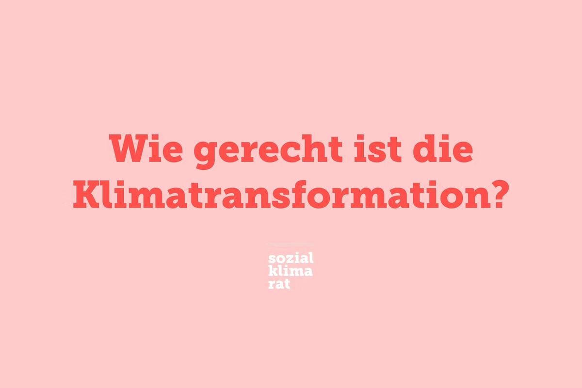 Wie schauen die Menschen aus sozialer Perspektive auf die Klimatransformation